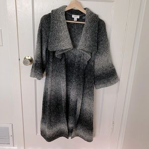 ANN TAYLOR alpaca wool coat with 3/4 length sleeves size M
